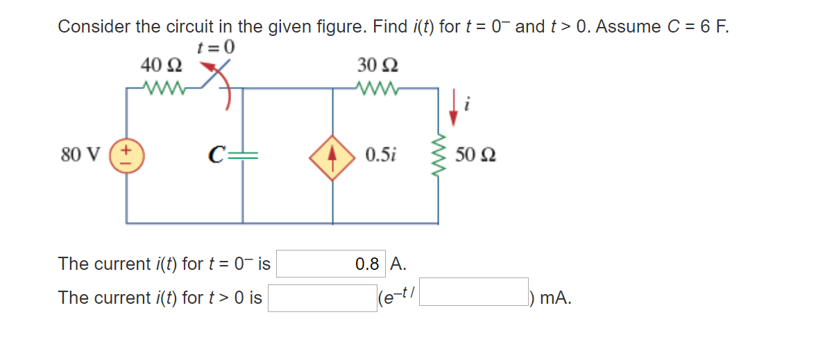 Solved Consider the circuit given in the figure. Take Vs =