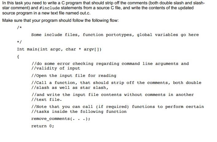 Solved In this task you need to write a C program that | Chegg.com