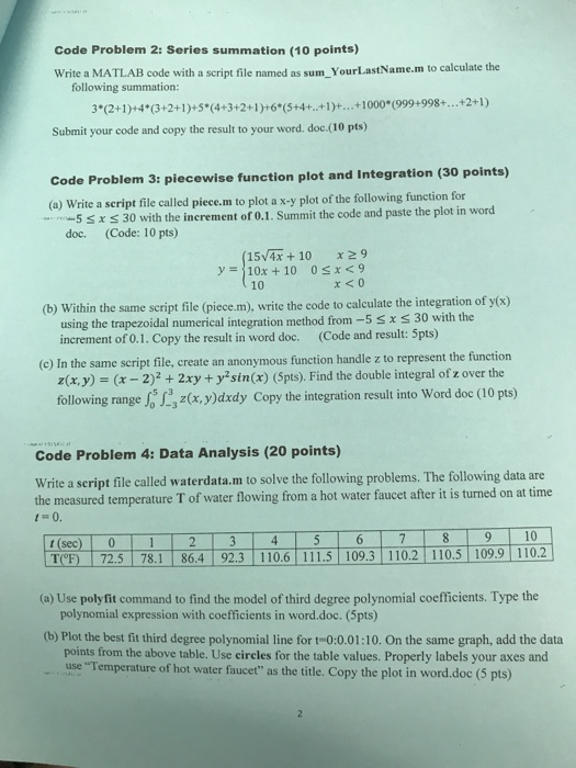 Solved Code Problem 2: Series summation (10 points) Write a | Chegg.com
