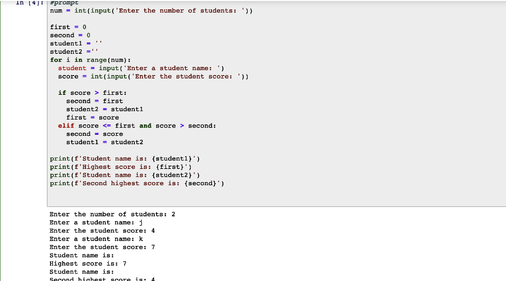 Solved PYTHON HELP NEEDED Mostly I can't get the student | Chegg.com