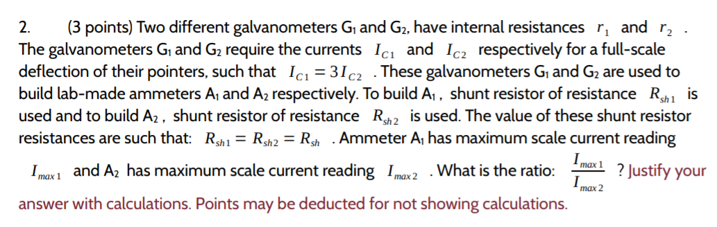 Solved Experiment 4: , we max max - r For a galvanometer | Chegg.com