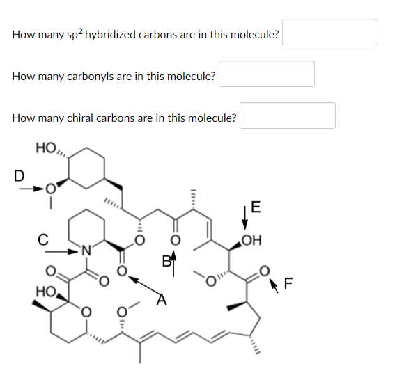 Solved How many sp2 hybridized carbons are in this molecule? | Chegg.com