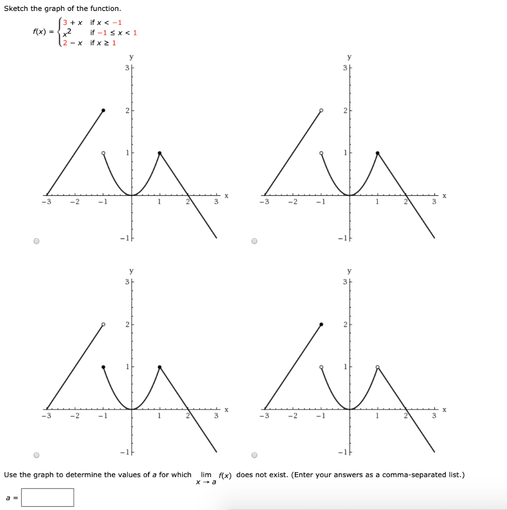 Solved Sketch The Graph Of The Function 3 X If X