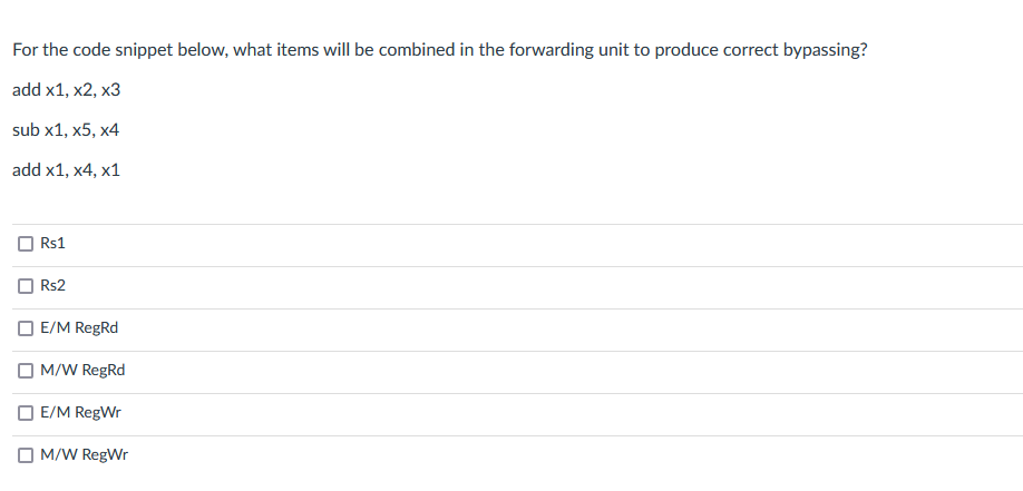 Solved For the code snippet below, what items will be | Chegg.com