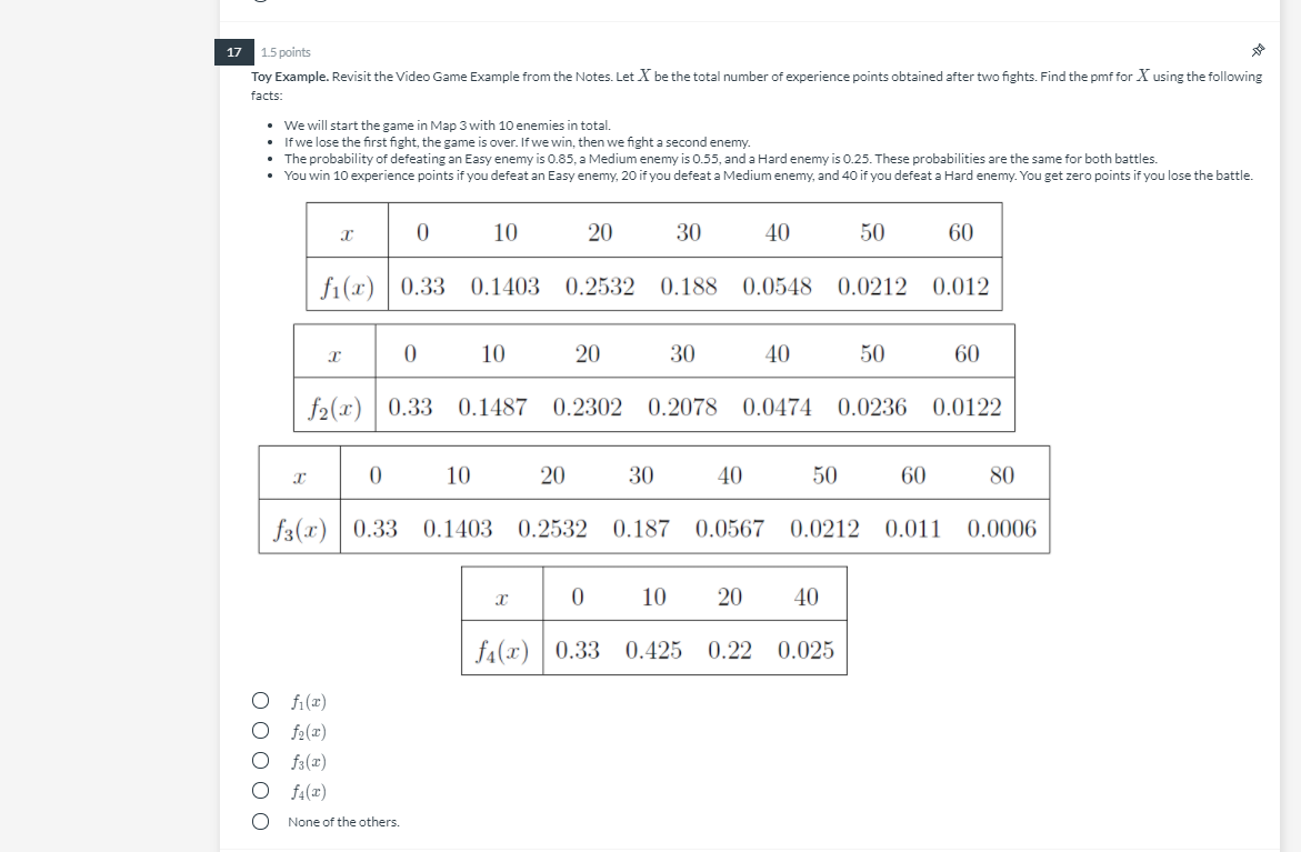 17 15 points Toy Example. Revisit the Video Game | Chegg.com