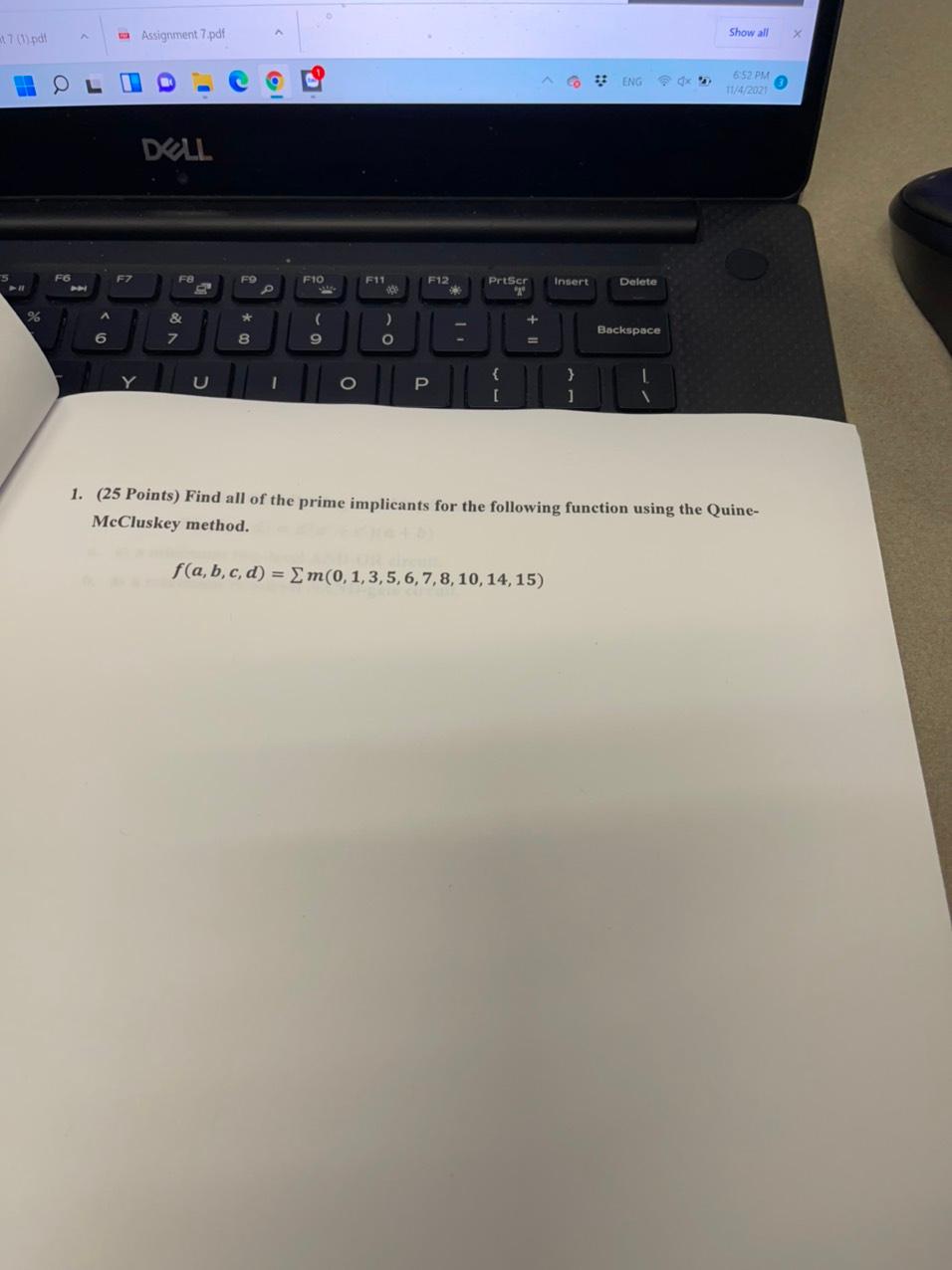 Solved Assignment 7.pdf Show all X 17 (1) pdf ENG 652 PM * | Chegg.com