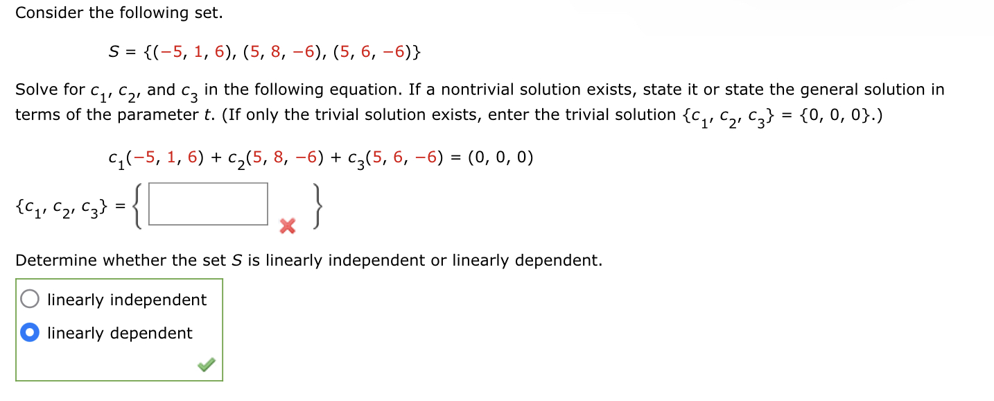 Solved Consider The Following Set. | Chegg.com