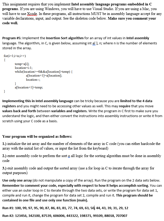 Intel Assembly Setcc Code I need someone to help me that is familiar with Intel | Chegg.com