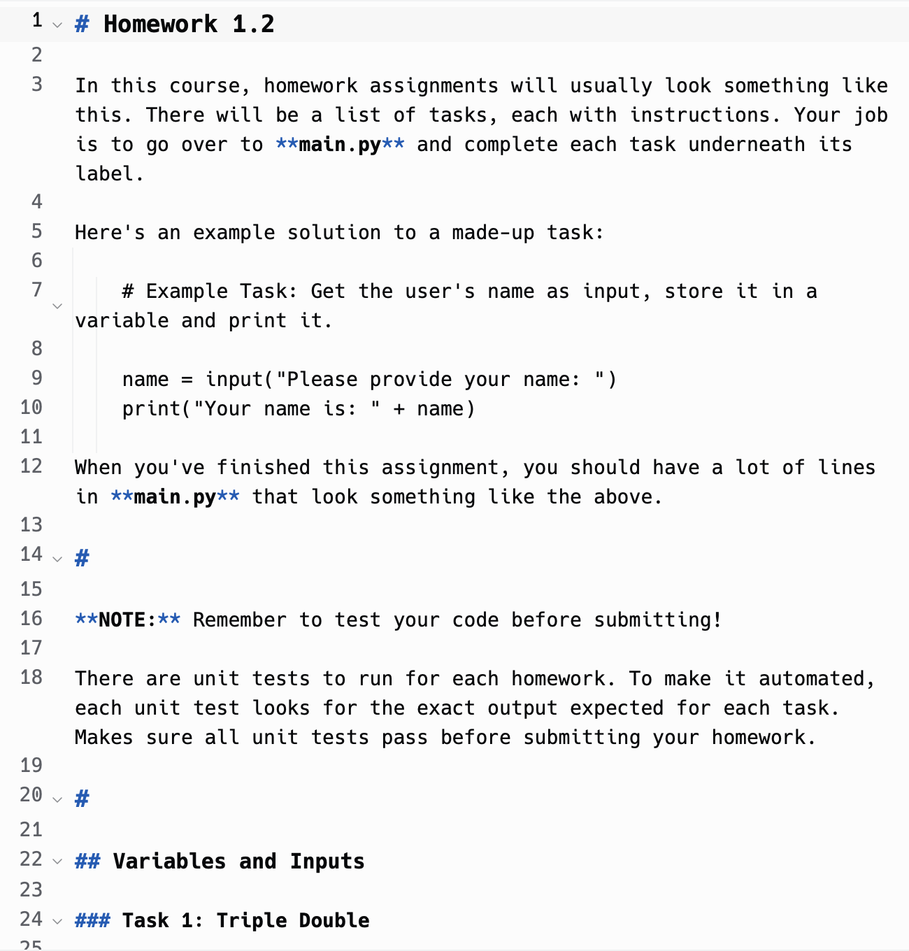 Solved 1∨ Homework 1.2 2 3 In this course, homework | Chegg.com