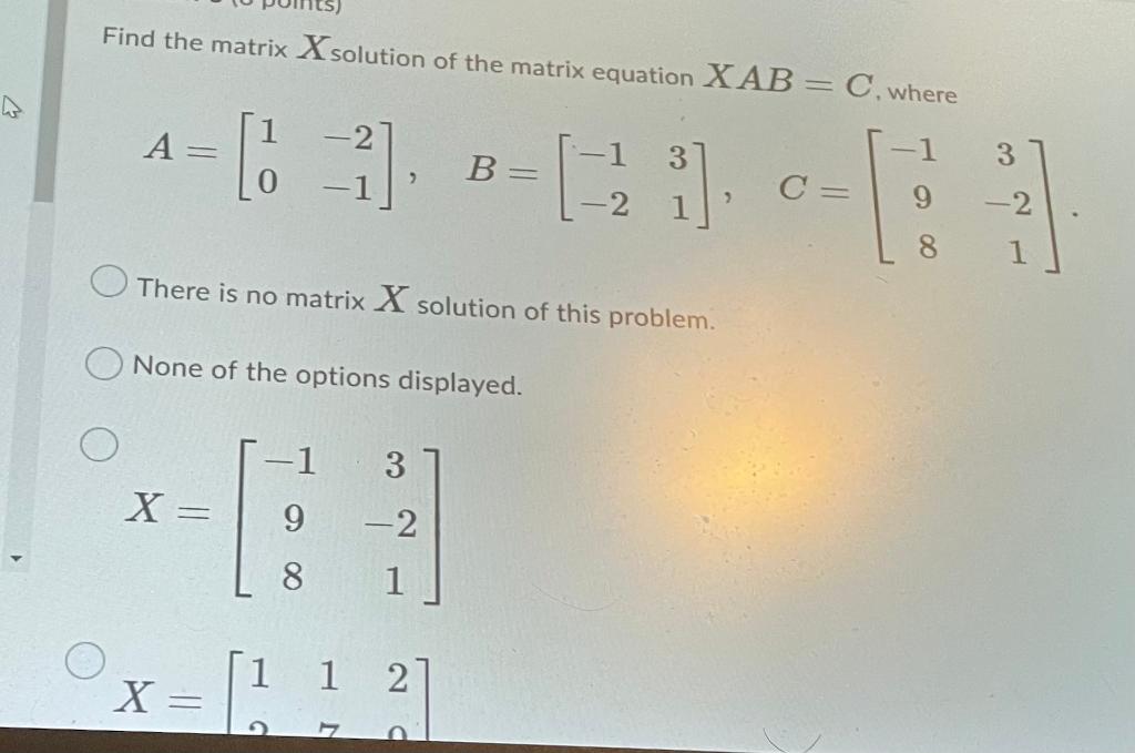 matrix assignment solution
