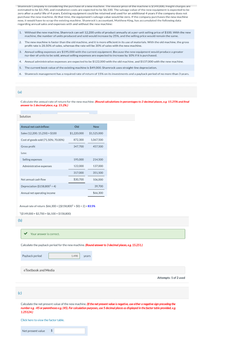 Solved Managerial Accounting: Please Only Answer Part C Of | Chegg.com