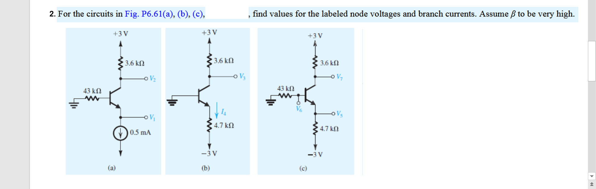 Solved 2. For The Circuits In Fig. P6.61(a), (b), (c), Find | Chegg.com