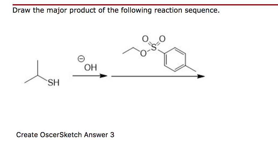 Solved Draw the major product of the following reaction | Chegg.com