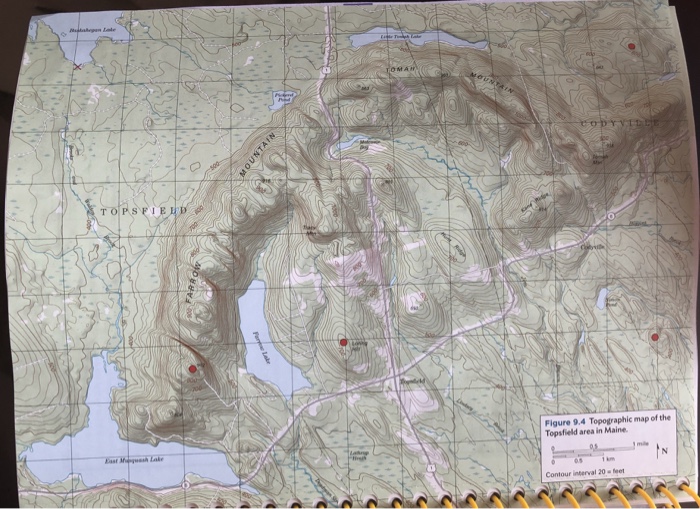 FIGURE 9.7 Hachured contour lines indicate | Chegg.com