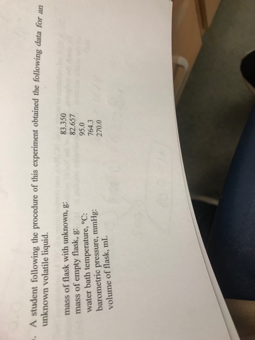 Solved . A student following the procedure of this | Chegg.com