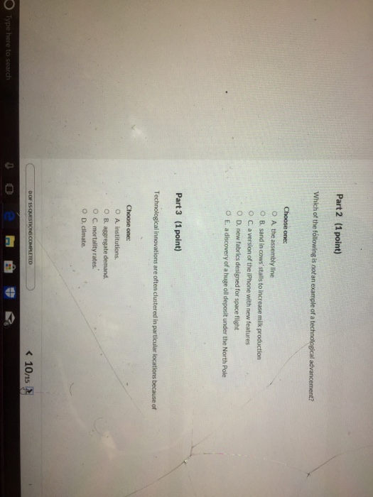 Solved 08 Question (2 points) w 1st attempt Part 1 (1 point) | Chegg.com