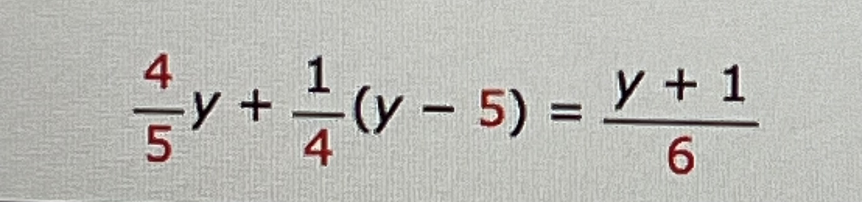 5 (y-1 4)-6 4y-1 5