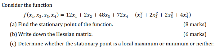 Solved Consider the function | Chegg.com
