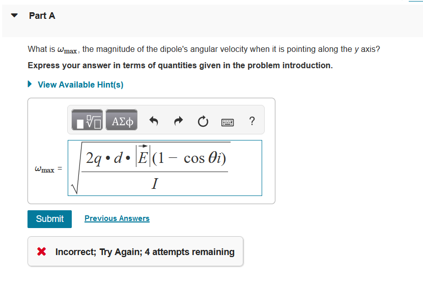 Solved (Figure 1) Consider an electric dipole located in a | Chegg.com