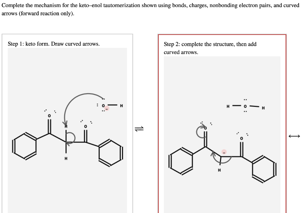 Solved Complete the mechanism for the keto-enol | Chegg.com