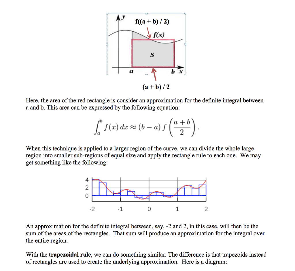 Solved Program - Numerical Integration Introduction For This | Chegg.com