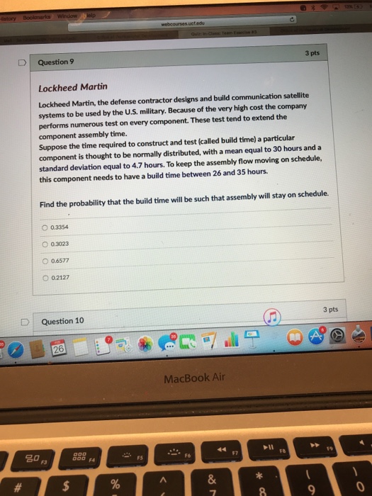 Solved DQuestion 9 3 pts Lockheed Martin Lockheed Martin, | Chegg.com