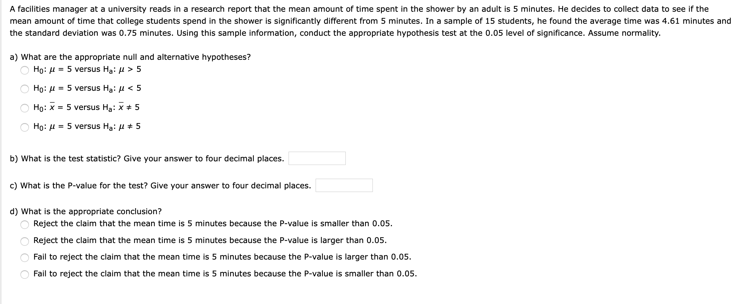 Solved A facilities manager at a university reads in a | Chegg.com