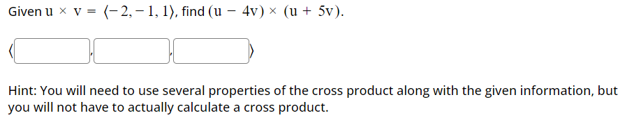 Solved Given Uã V 2 1 1 ï Find U 4v ã U 5v Hint You Chegg Solved Given Uã V 2 1 1 ï Find U 4v ã U 5v Hint You Chegg