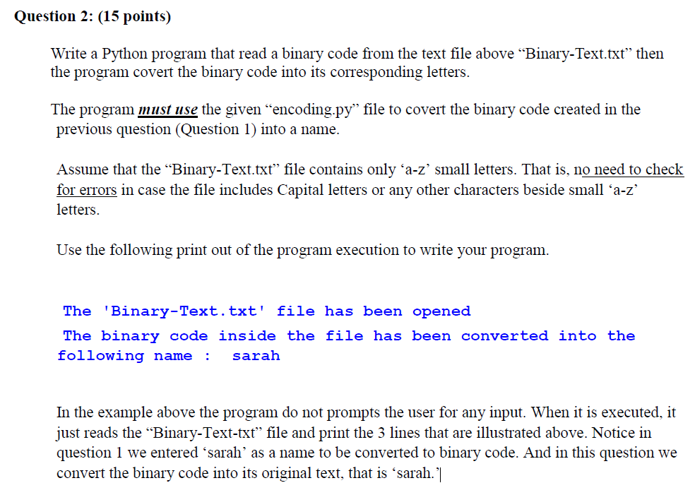 Solved Encoding Ltr A B C D E F G H Chegg Com