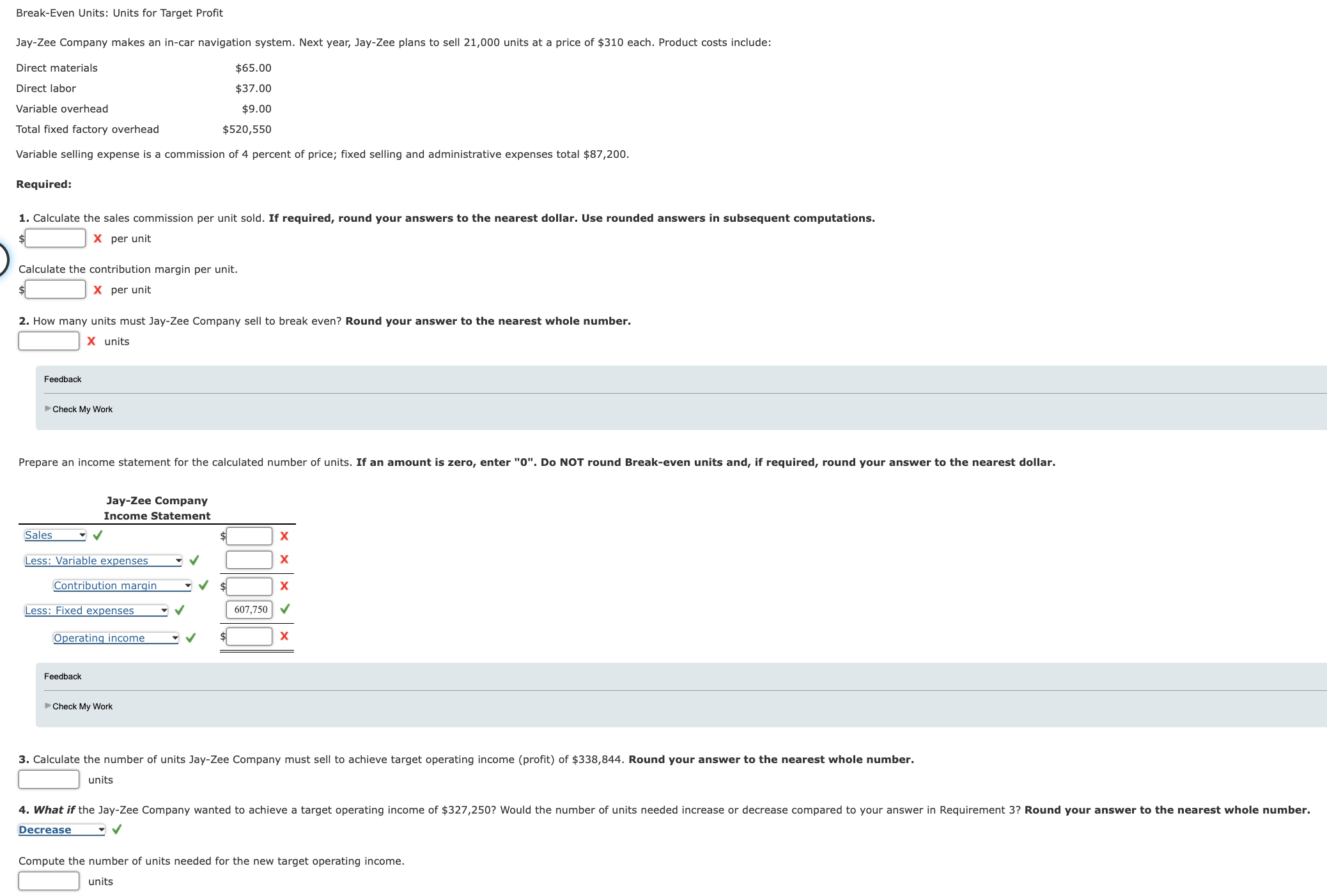 solved-break-even-units-units-for-target-profitjay-zee-chegg