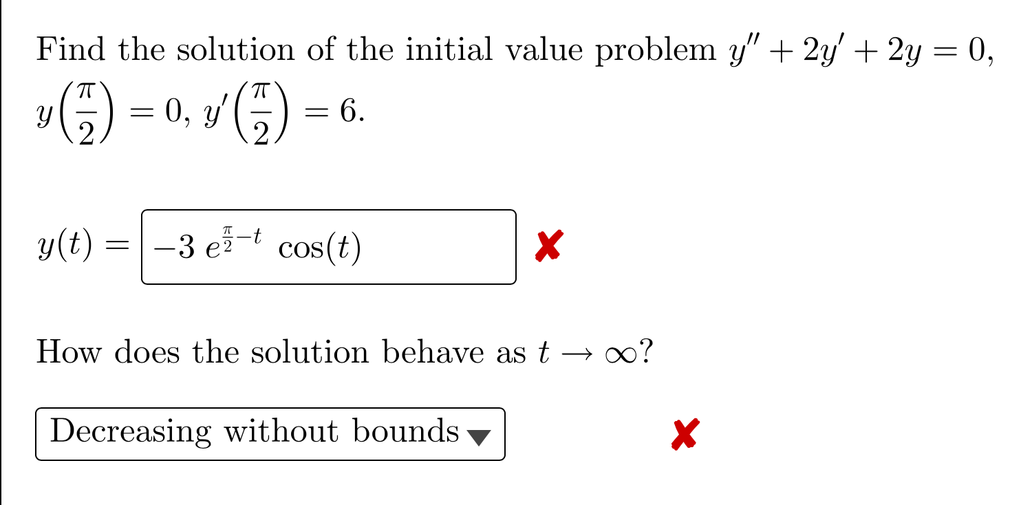 Solved Find the solution of the initial value problem | Chegg.com