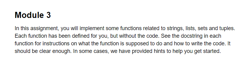 Solved Module 3 In This Assignment, You Will Implement Some | Chegg.com