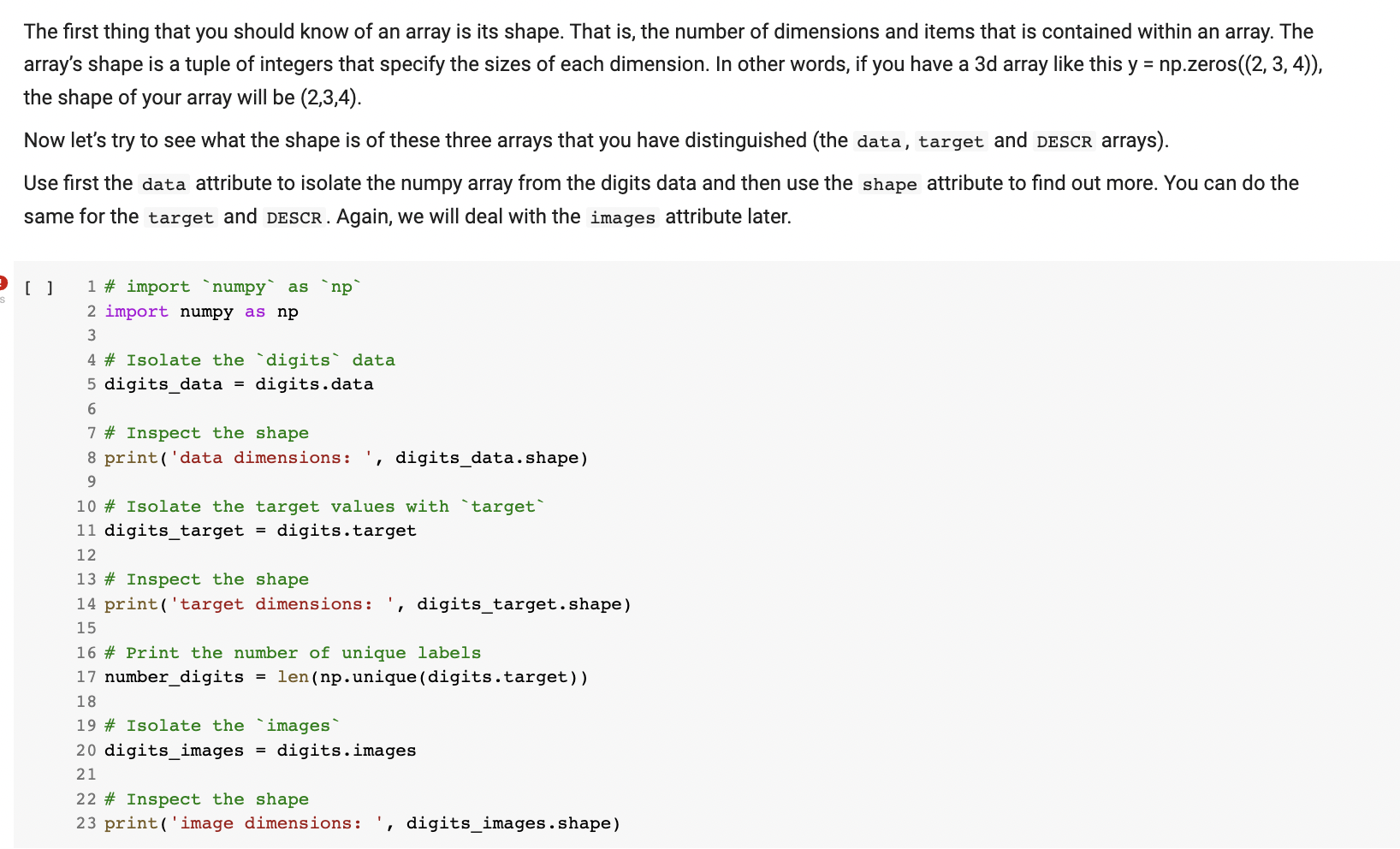 Solved The first thing that you should know of an array is | Chegg.com image.