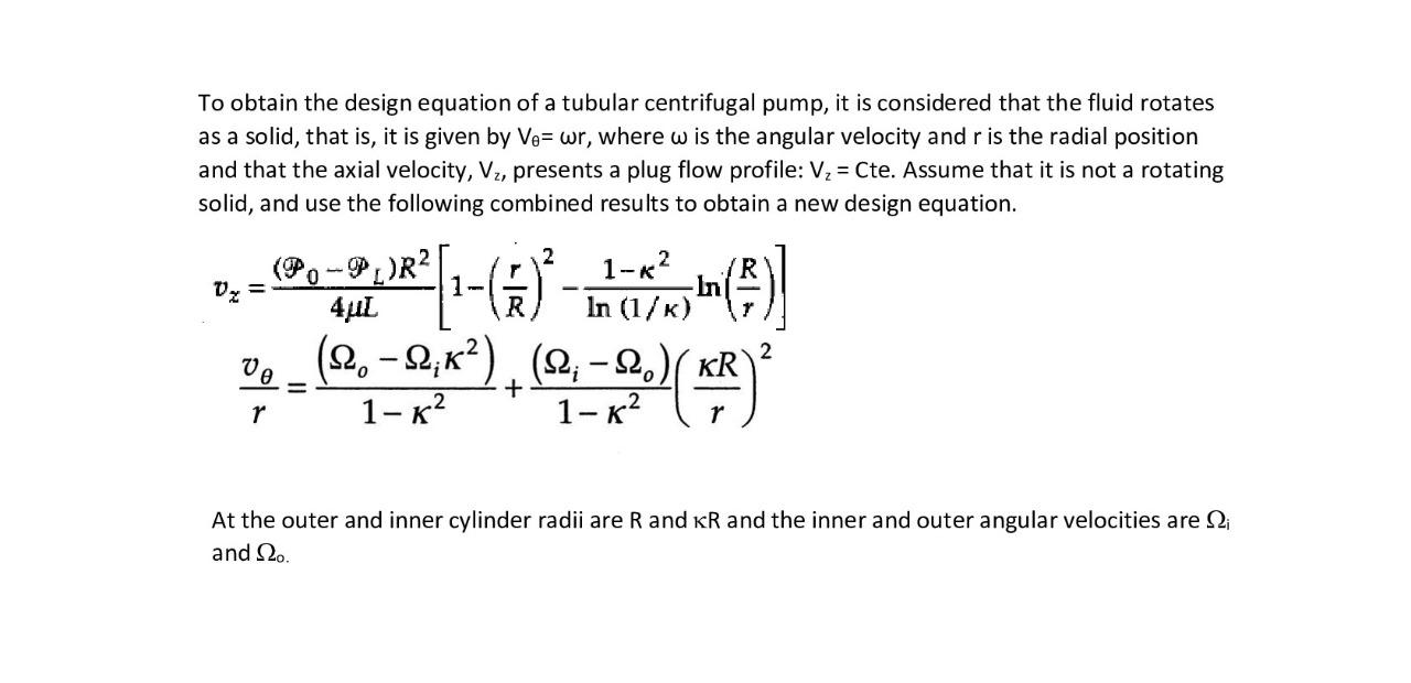 Solved To obtain the design equation of a tubular | Chegg.com