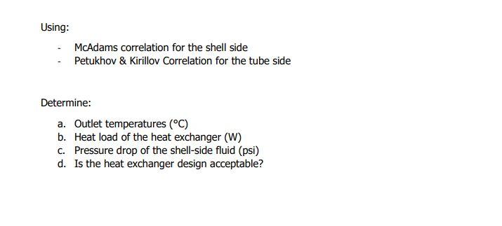 Solved Problem 1: A 1-2 shell-and-tube heat exchanger has | Chegg.com