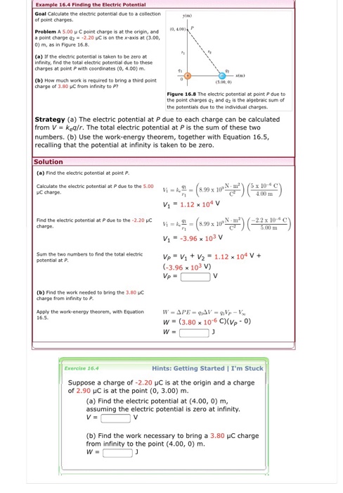 Solved Goal Calculate the electric potential due to a | Chegg.com