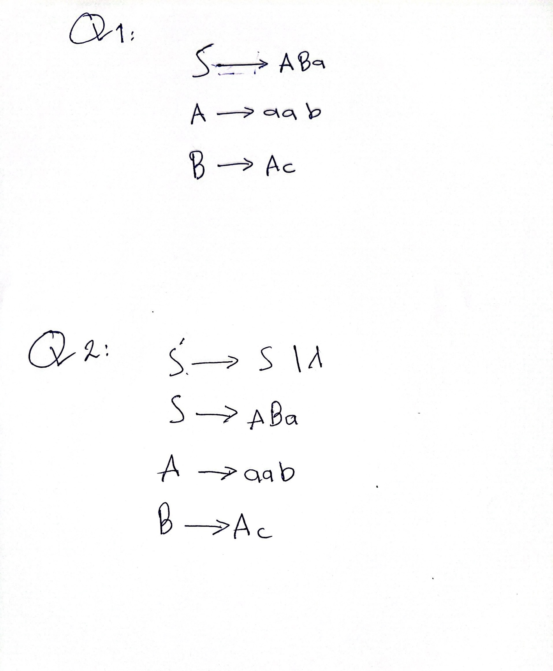 Solved Solve This Question In Greibach Normal Form:Also, Is | Chegg.com