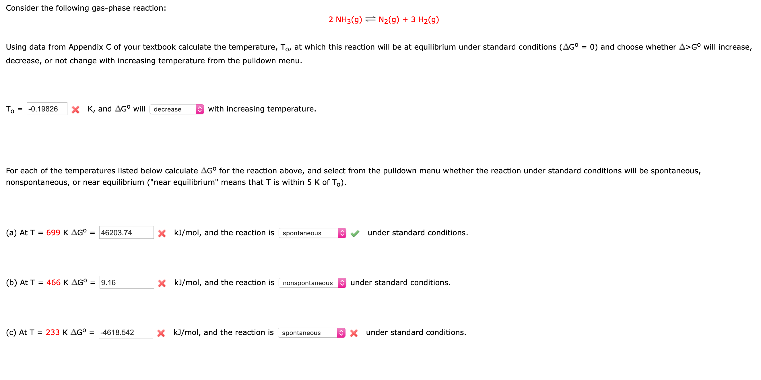 Solved Consider The Following Gas Phase Reaction 2 Nh3 G Chegg Com