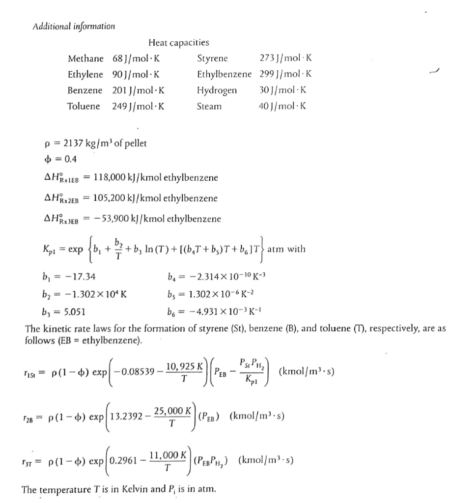 Solved Problem 3. Consider the following reactions for the | Chegg.com