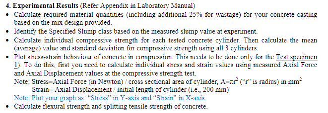 Solved 4. Experimental Results (Refer Appendix in Laboratory | Chegg.com