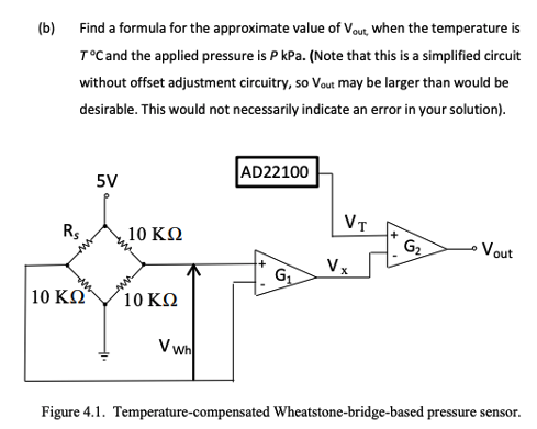Figure 4.1 shows a Wheatstone-bridge-based | Chegg.com