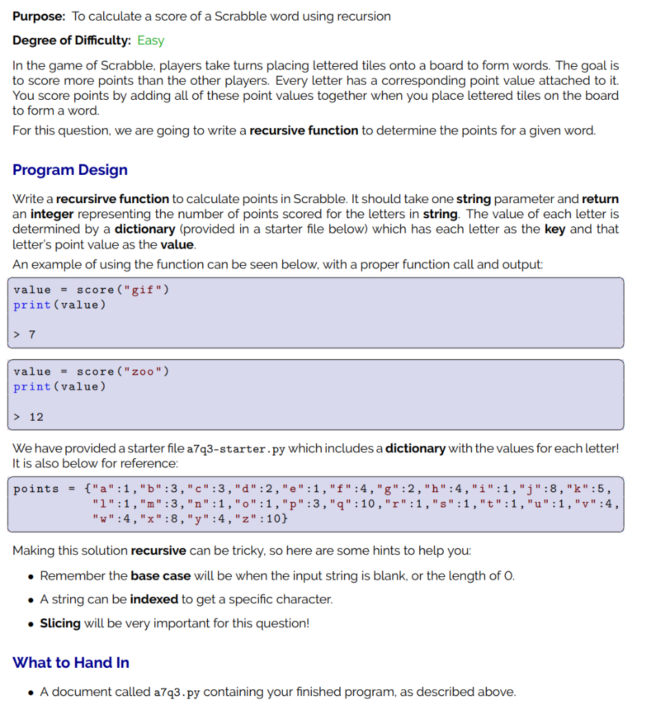 solved-purpose-to-calculate-a-score-of-a-scrabble-word-chegg