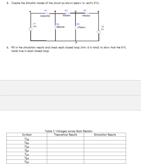 Solved Create the Simulink model of the circuit as shown | Chegg.com