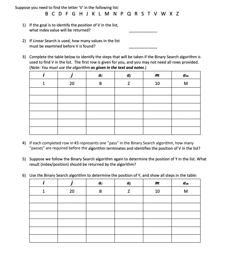 Solved 3) Complete the table below to identify the steps | Chegg.com