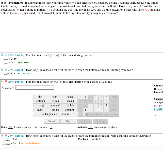 Solved Need help on part C & part D ( Got those answers | Chegg.com