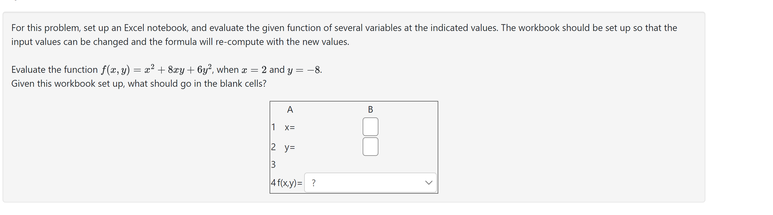 Solved For this problem, set up an Excel notebook, and | Chegg.com
