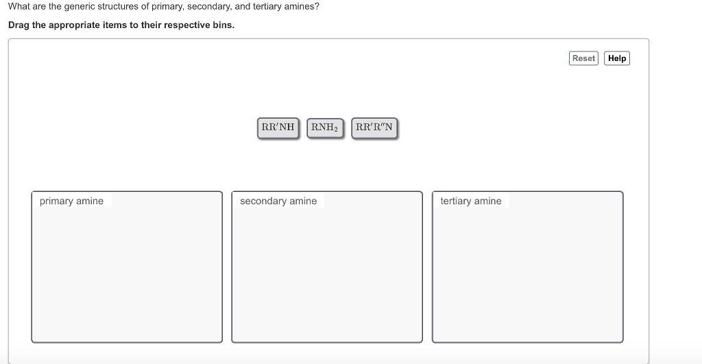 Solved What are the generic structures of primary, | Chegg.com