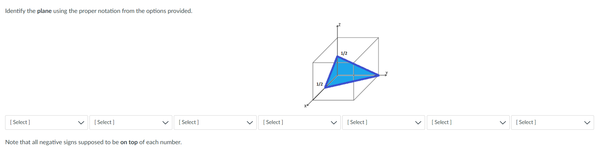 Solved Identify the plane using the proper notation from the | Chegg.com