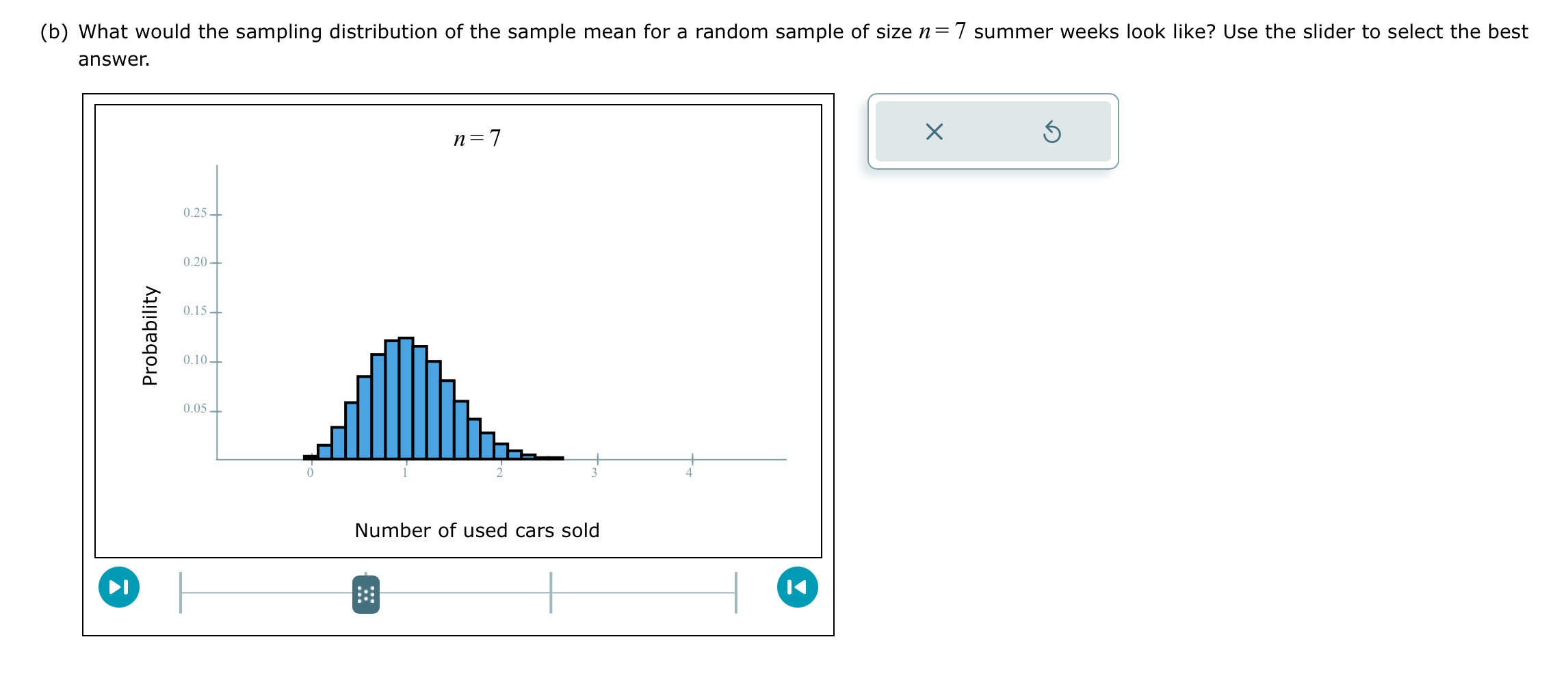 Solved population mean: μ=1.82(b) What would the sampling | Chegg.com
