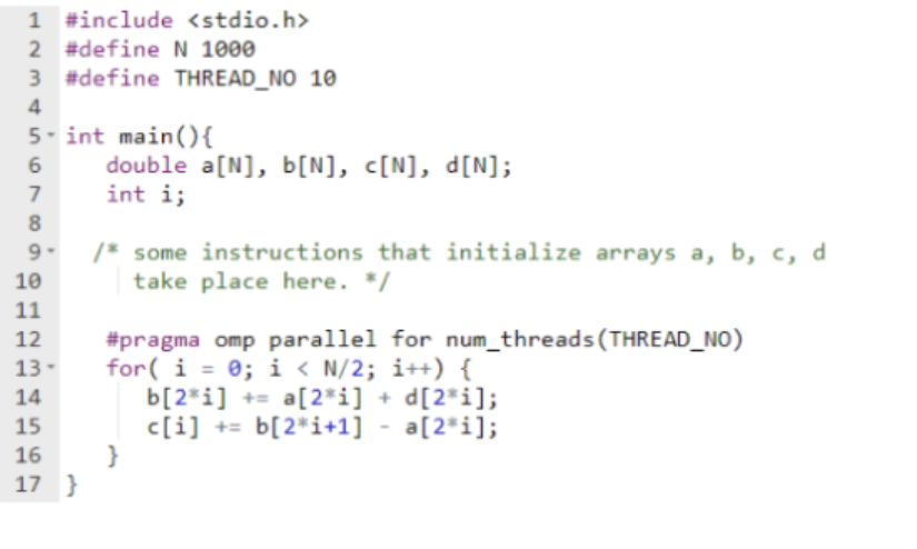 Solved #include 〈stdio.h>#define N 1000"define THREAD_NO | Chegg.com